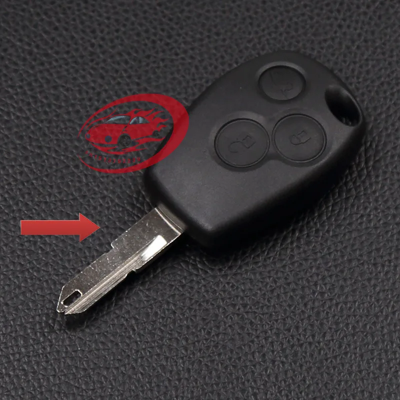 High Quality Leather Car Key Cover Key Chain for Renault / Opel Vivaro Movano Car Shield, 3 Button Leather Car Remote Key Box