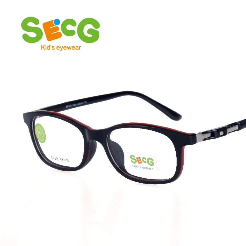 SECG Mental frame children frame tough flexible eyeglass Oculos gafas boys girls Optic Hyperopia Myopia strap prescription