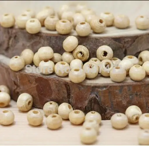 wholesale 5000pcs Natural Color round 4mm wood beads for jewelry accessories diy supplies KZ49