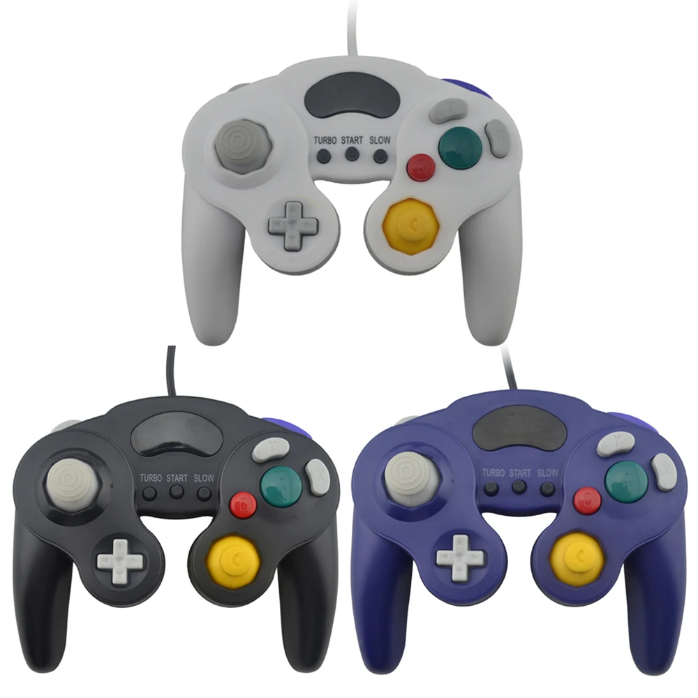 Wired Gamepad Controller With Three Button  for Game-Cube Joystick N for G-C