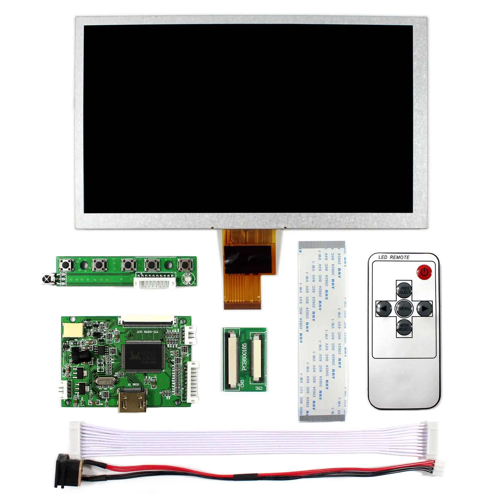 HD MI LCD Controller Board+8inch ZJ080NA-08A 1024x600 LCD Screen