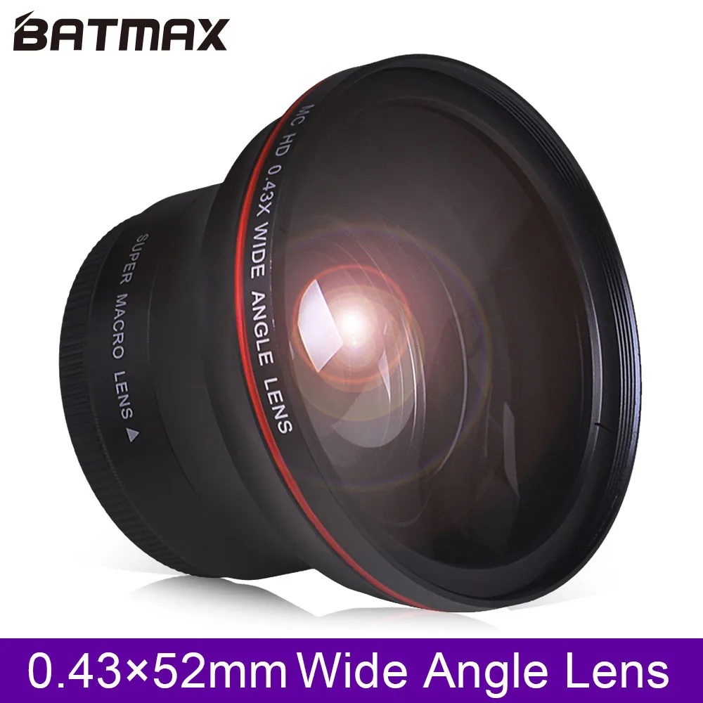 52MM 0.43x Batmax Professional HD Wide Angle Lens (w/Macro Portion) for Nikon D7100 D7000 D5500 D5300 D5200 D5100 D3300 D3200 D3