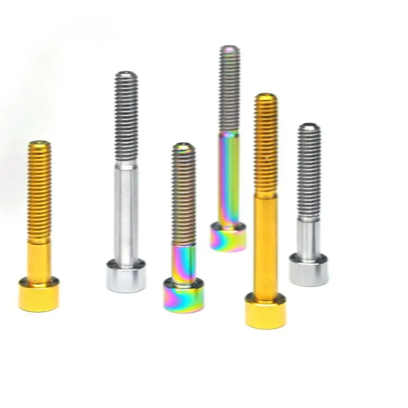 Титановые болты GR5 TC4 для мотоциклов, 10x25 мм/m10x30 мм/m10x35 мм/m10x40 мм/m10x65 мм/m10x70 мм Шаг 1,5 мм