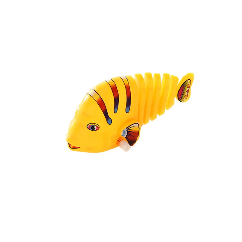 New Wind Up Toys Colorful Fish Chain Clockwork Toys Children Toys Clockwork Baby Fish Tail