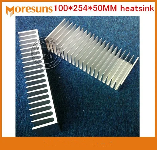 High power aluminum radiator/Electronic power tube led heat dissipation 100*254*50MM Heatsink Cooler For Led Lights