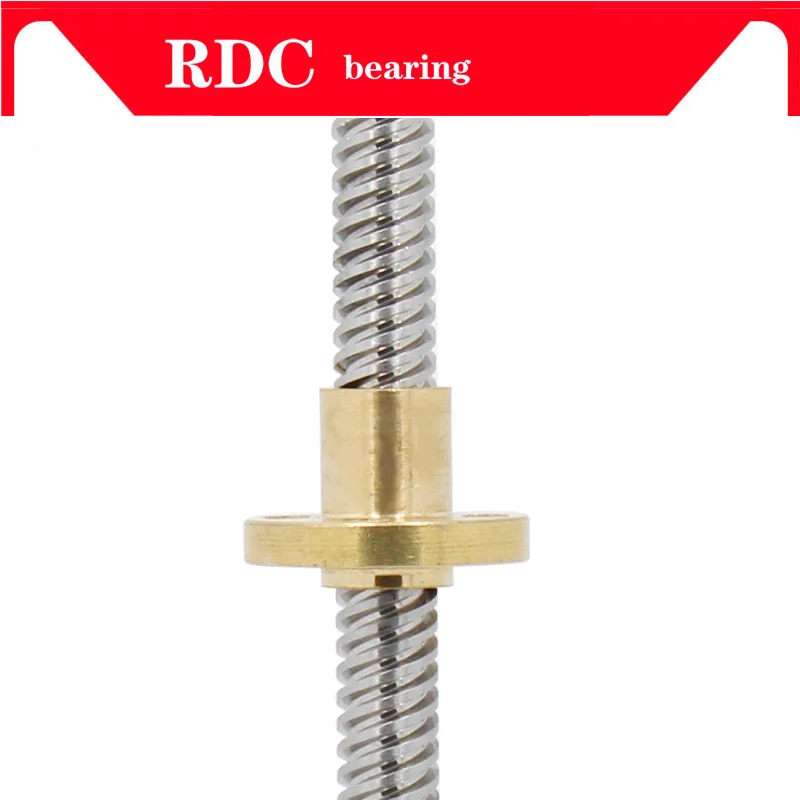 3D Printer & CNC THSL-500-8D Length 100 mm T-type Stepper Motor Trapezoidal Lead Screw Thread 8 mm T8