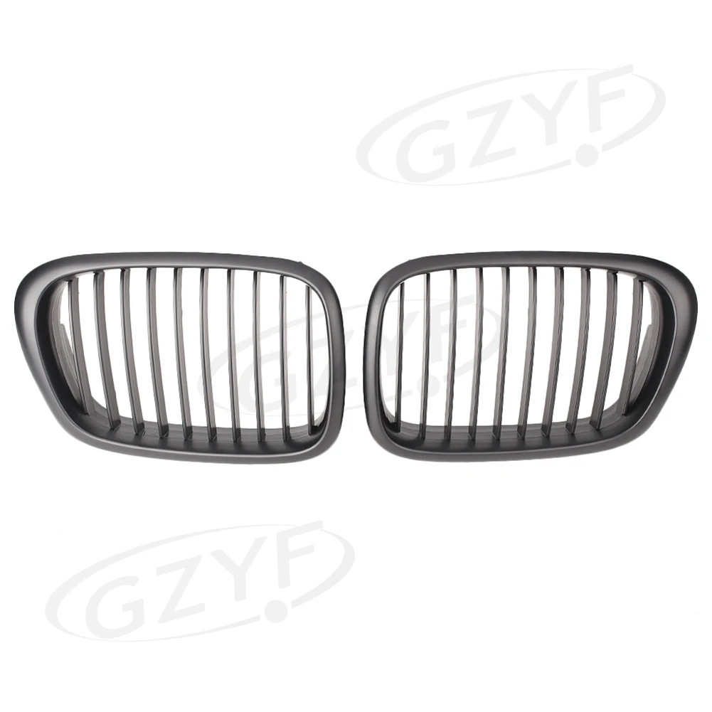 Car Front Kidney Grill Grille For E39 5-series 525 528 530 535 540 M5 2000 2001 2002 2003 ABS plastic Black