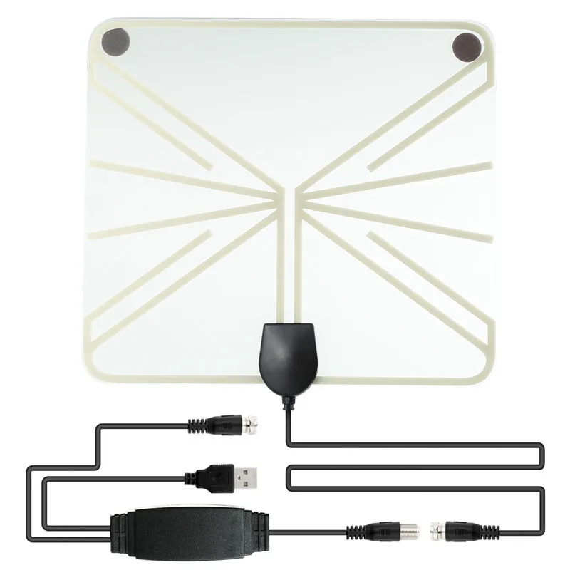 High Quality Amplified  50-100 Miles Range 1080P HD Digital TV Antenna UHF/VHF/HDTV Signal Amplification Indoor Antenna Booster