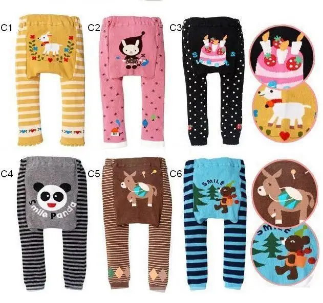 Hooyi baby girl pants cartoon pp warmers cotton legging tights animal baby boy clothes pants girls underpants 80 90 95