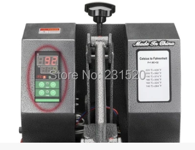 15x1 máquina manual da imprensa do calor de 5 polegadas para o pano do algodão da camiseta