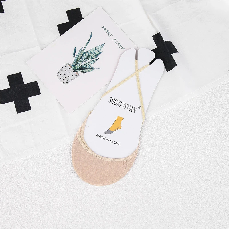 SP&CITY Soft Cotton Slippers Female Colorful High Heels Socks Fashion Women Breathable Boat Socks Summer Short  Invisible Socks