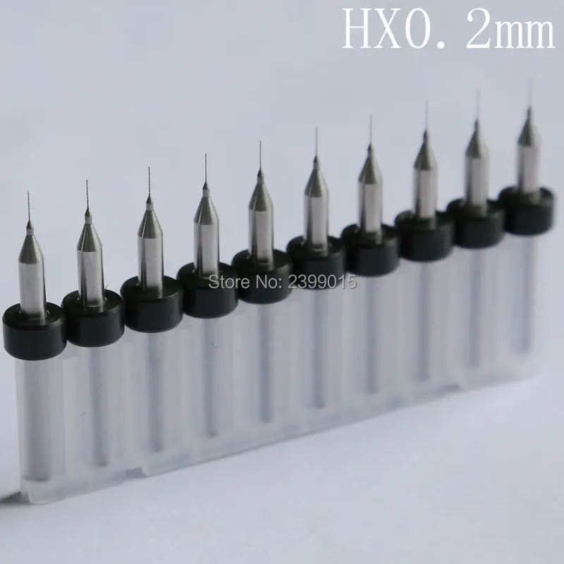 10 pcs Pcb carburo di tungsteno drill bit 3.175*0.2mm, strumenti di circuito stampato, la lavorazione del legno, CNC di foratura e fresatura