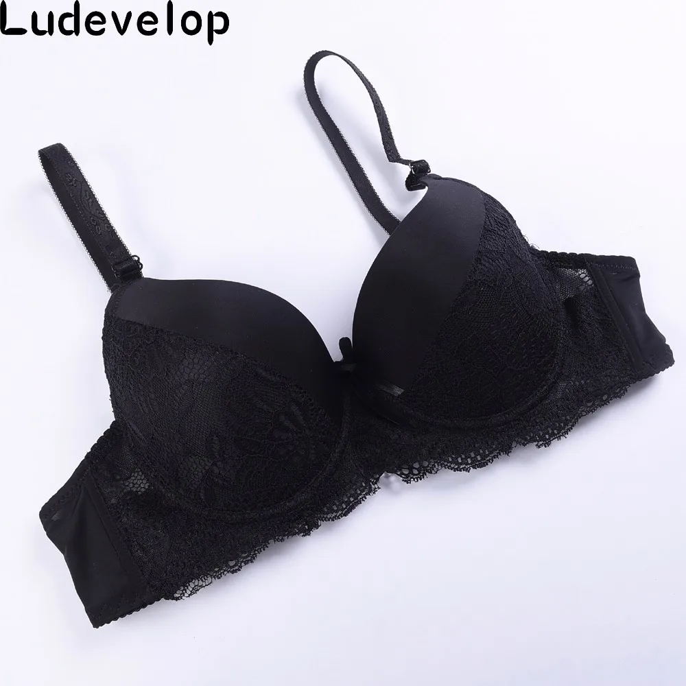 Ludevelop ABC sexy bra lace push up women underwear cotton refreshing bras France lingerie for women