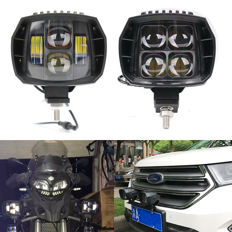 

1Pc 12V-24V Waterproof 5 Inch LED Driving Lamp Offroad Spot Work Light Auxiliary Lights for Motorbike Car Truck Trailer Forklift