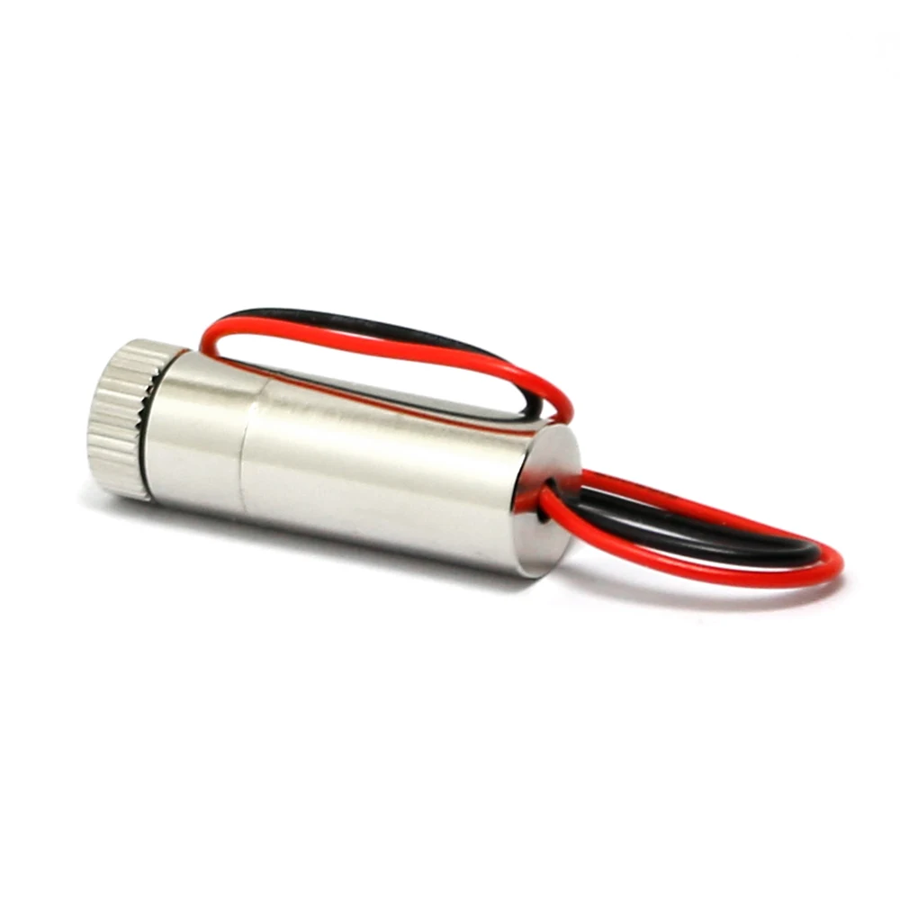 10mw 650nm Focusable Red Laser Cross Module with Lens and Built-in Driver 12x35mm