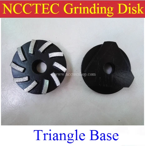 [ Triangle Base] 94mm Diamond grinding disc abrasive wheel (5 pcs per package) | 3.7'' Concrete cement grinding wheel disk plate