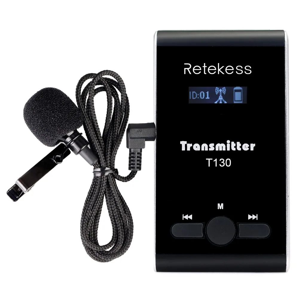 Retekess T130 Whisper Drahtloser Tourguide-Audio-Guide-Sender für Simultanübersetzung bei Ausflügen und Dolmetschungen bei Meetings – Detail 18