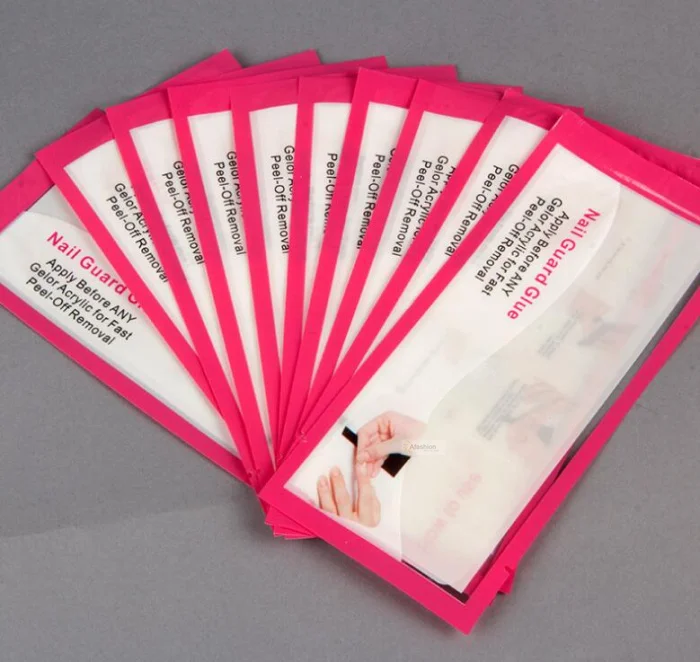 22 tipps nagel basis gel schutz aufkleber nail art band basis gel stick einfach entfernen UV gel kleber maniküre werkzeuge schützen Finger