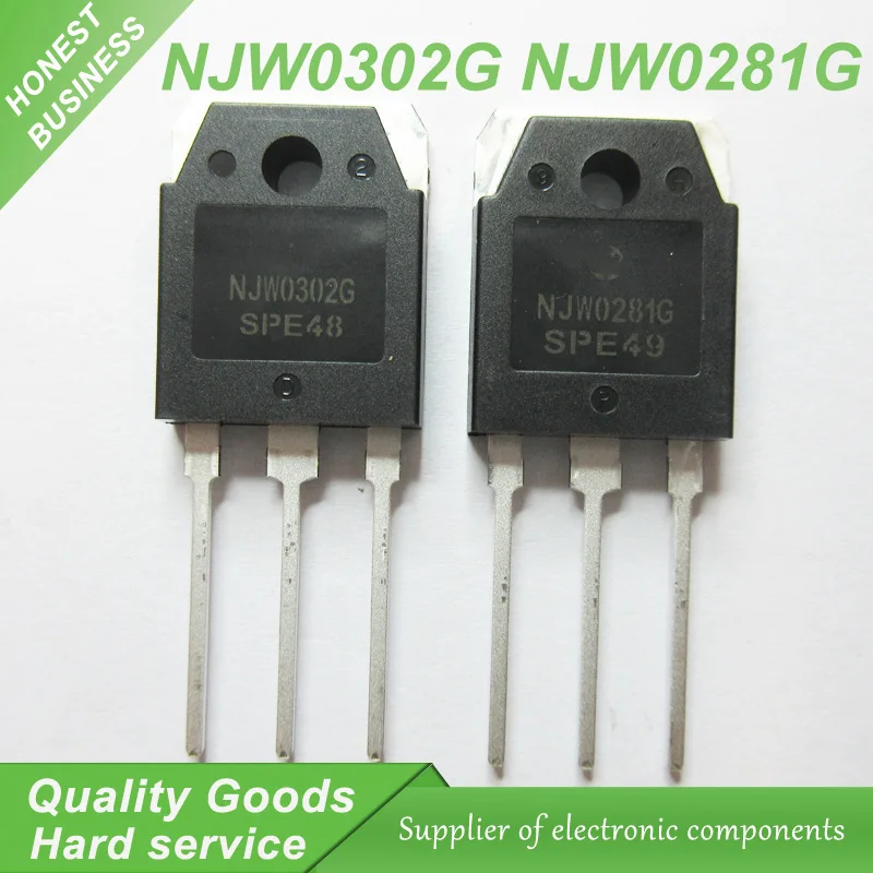 5pair 10pcs/lot NJW0281 NJW0302 (5PCS+5PCS) TO-3P audio Pairing tube new original