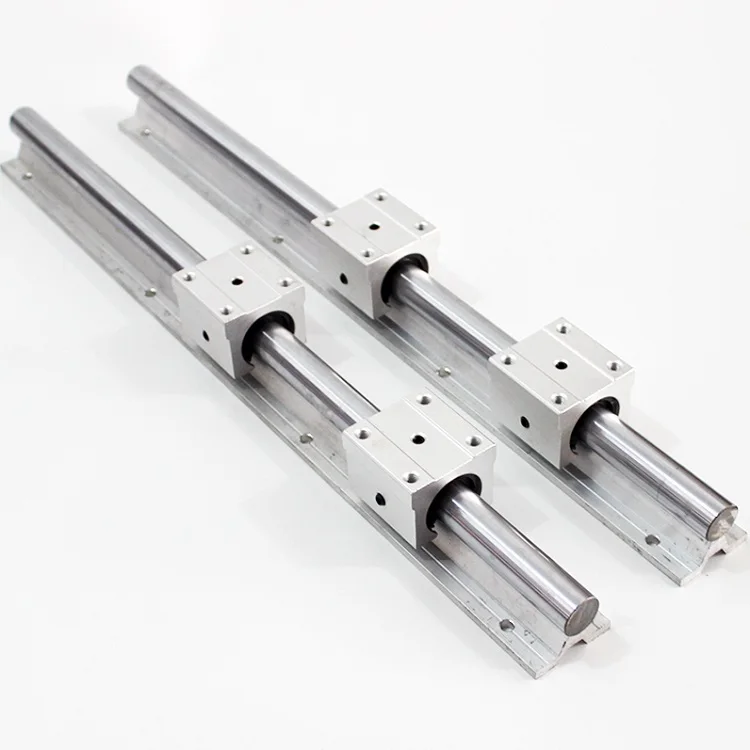 2pcs SBR16 1100mm support rail linear guide + 4pcs SBR16UU linear blocks beairng for CNC router linear guide