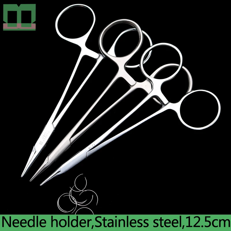 

Medical Needle holder stainless steel 12.5cm Cosmetic and plastic surgery instruments and tools needle forceps