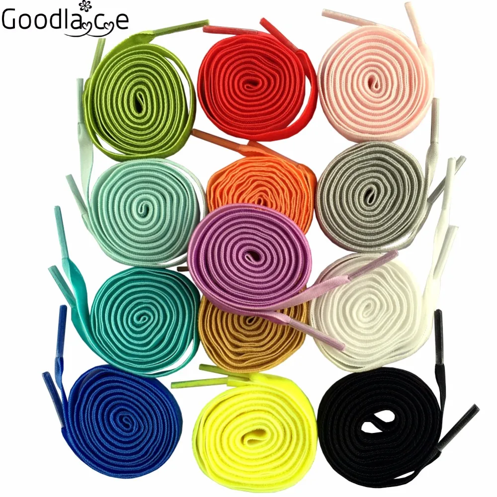 1cm Wide Fantastic Flat Shoelaces Velvet Ribbon Shoe Laces for Sneaker Sport Shoes 120cm/47Inch