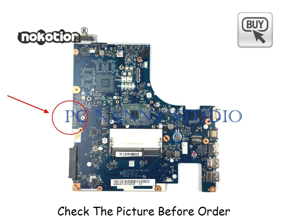 PCNANNY for Lenovo G50 G50-30  Laptop Motherboard ACLU9 / ACLU0 NM-A311 DDR3 notebook mainboard tested