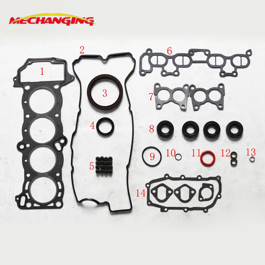 GA14DS FOR NISSAN SUNNY III Hatchback N14 1.4 i Engine Rebuilding Kits Overhaul Package Full set Engine Gasket 50129600