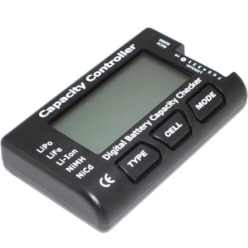 Digital Battery Capacity Checker for LiPo Voltage Test Capacity Controller for LiFe Li-Ion Nicd NiMH Cellmeter-7 Battery Tester