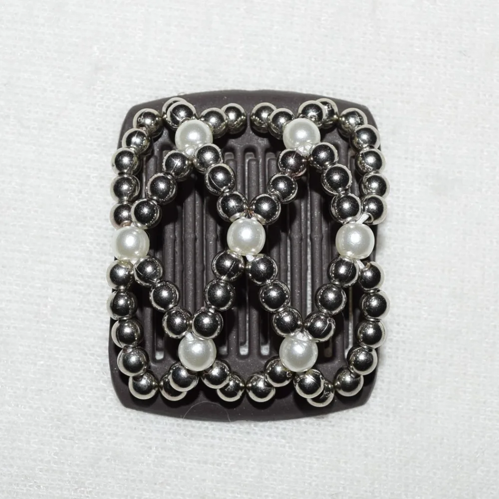 Silver pearl beads small size  magic comb 20 pcs/lot Easy to Use small size free shipping