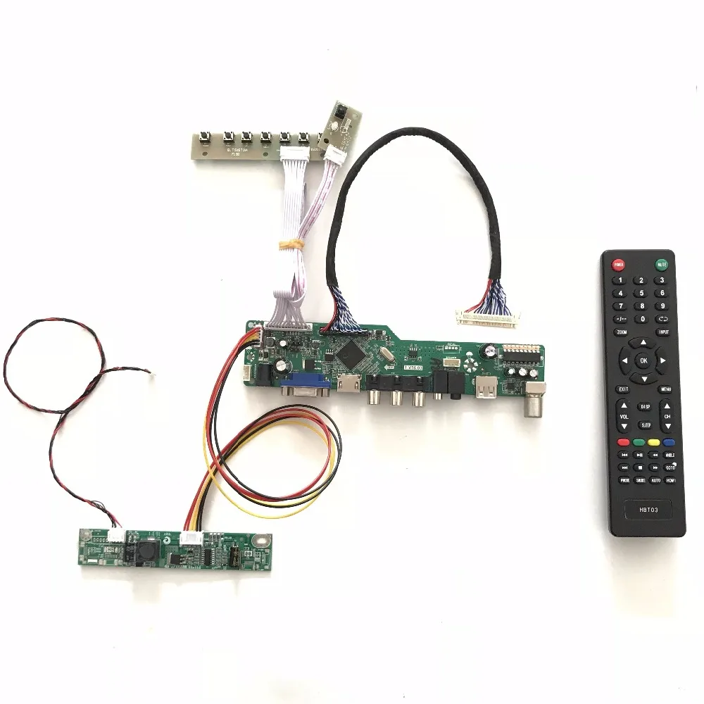 Free Shipping T.V56.03 VGA  AV Audio USB TV LCD TV Controller Board Kit for 24 inch M240HTN01.2 1920X1080 LED raspberry  PI