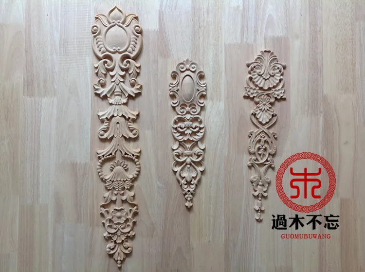 

Don't forget Dongyang wood carving wooden European door flower flower decals vertical