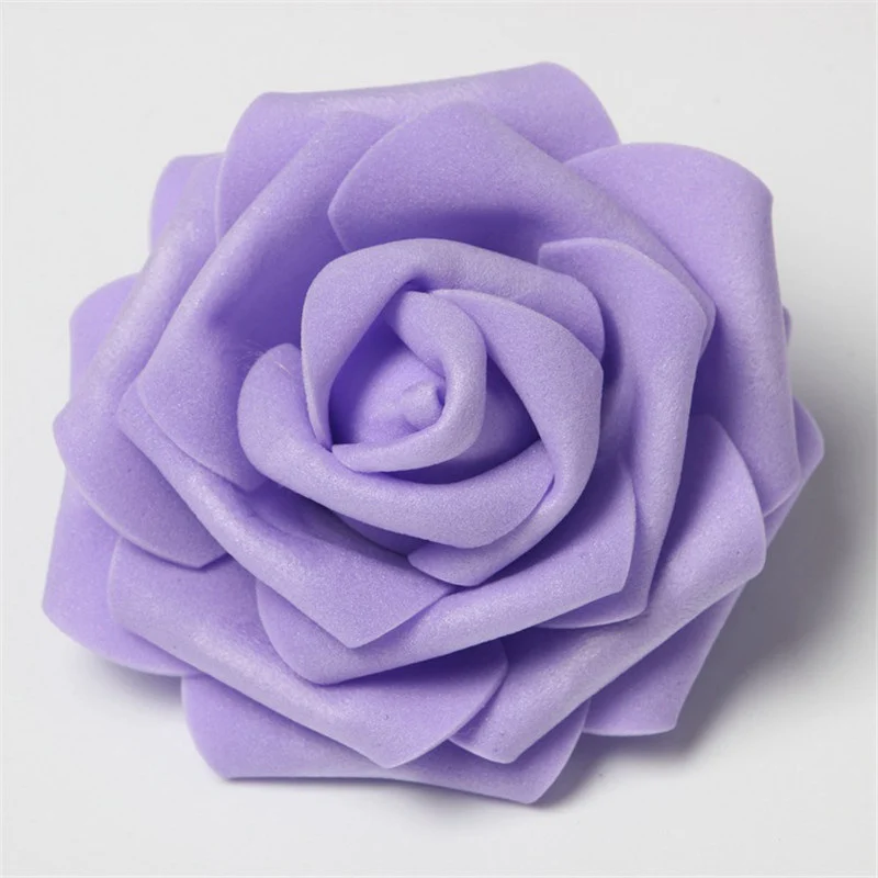 30Pcs/lot 8cm Big PE Foam Roses Artificial Flower Heads For Wedding Event Decoration DIY Wreaths Home Garden Decorative Supplies