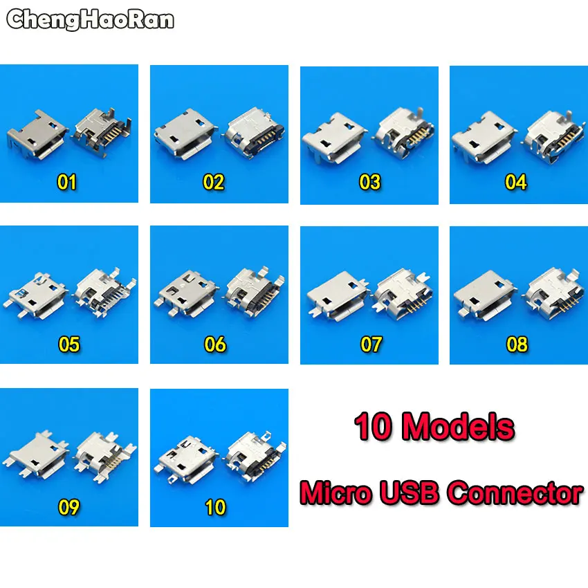 ChengHaoRan Micro Usb Jack Socket ชาร์จพอร์ต5pin 7pin สำหรับ Samsung HTC Lenovo Huawei ZTE...mobi Le โทรศัพท์แท็บเล็ต Pc