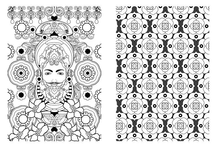 100Pages Mandalas Colouring Book Secret Garden Style Coloring Book For Relieve Stress Kill Time Graffiti Painting Drawing Book