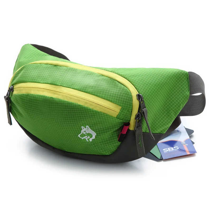 Rey de la selva nueva al aire libre profesional lumbar escalada camping montañismo bolsa de nylon de la bolsa del teléfono móvil de los desechos paquete 0,21 kg