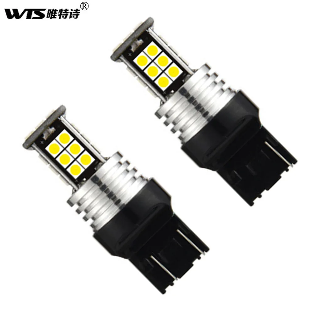 Wholesale 50pieces/lot W21/5W Car canbus Error Free 580 brake lights T20 7440 7443 24SMD 3030 LED Turn signal light Reverse lamp