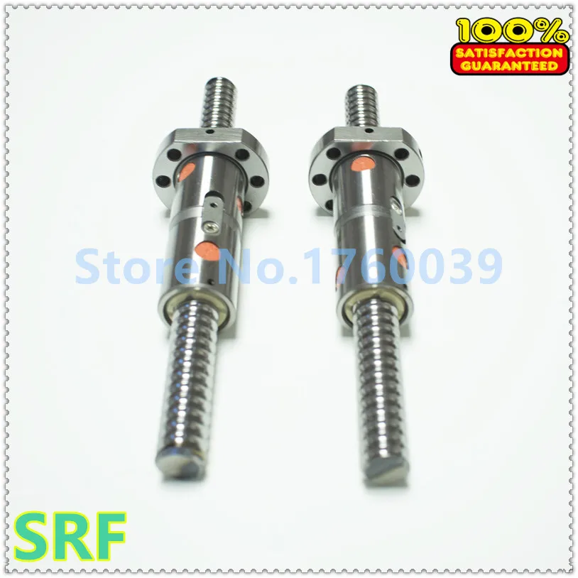 High quality 1pcs 20mm Dia lead Ball  screw 1pcs DFU2005 Rolled ballscrew L=1000mm +1pcs Double ball nut without end machined