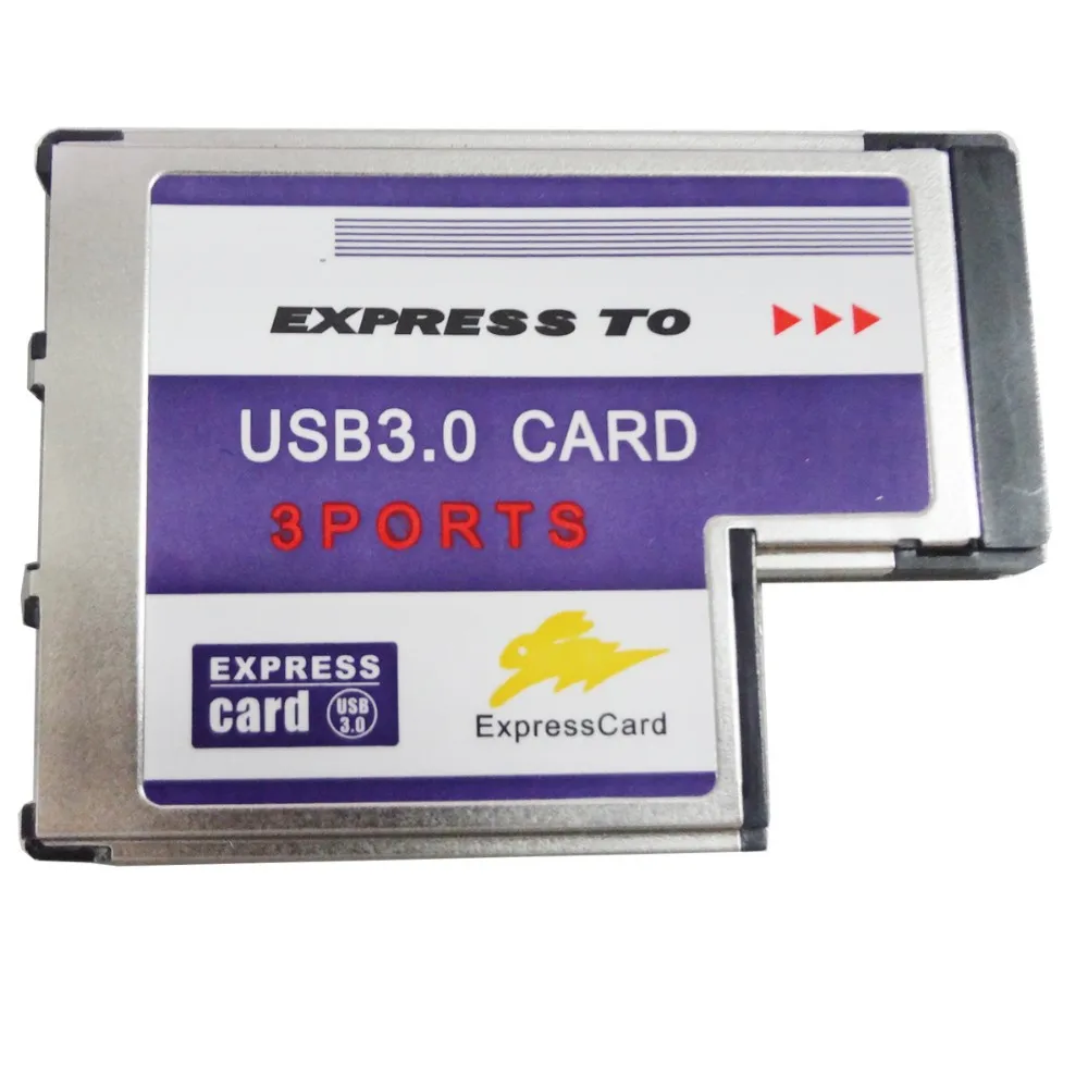 

XT-XINTE BC718 Express Card для ноутбука ExpressCard на 3-портовый концентратор USB 3.0, адаптер-конвертер 54 мм FL1100, карта расширения для ноутбука