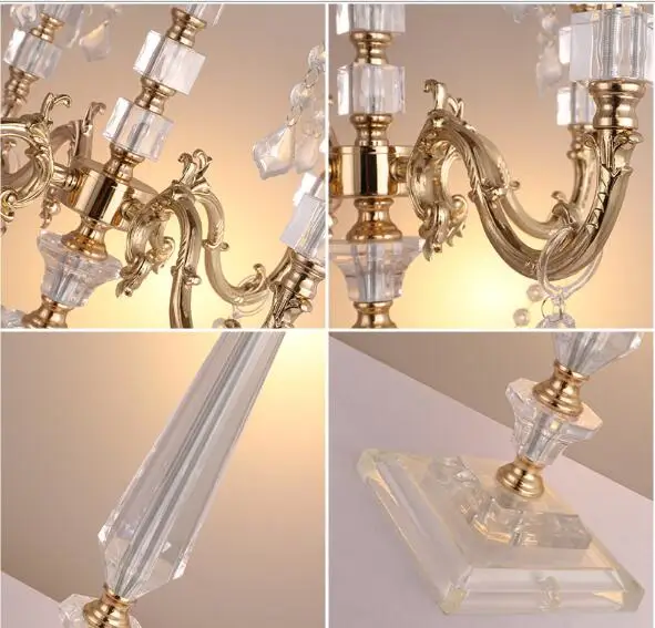 75 cm Tall Wedding Crystal candelabras Wedding Centerpiece candlestick aisle road lead Event props