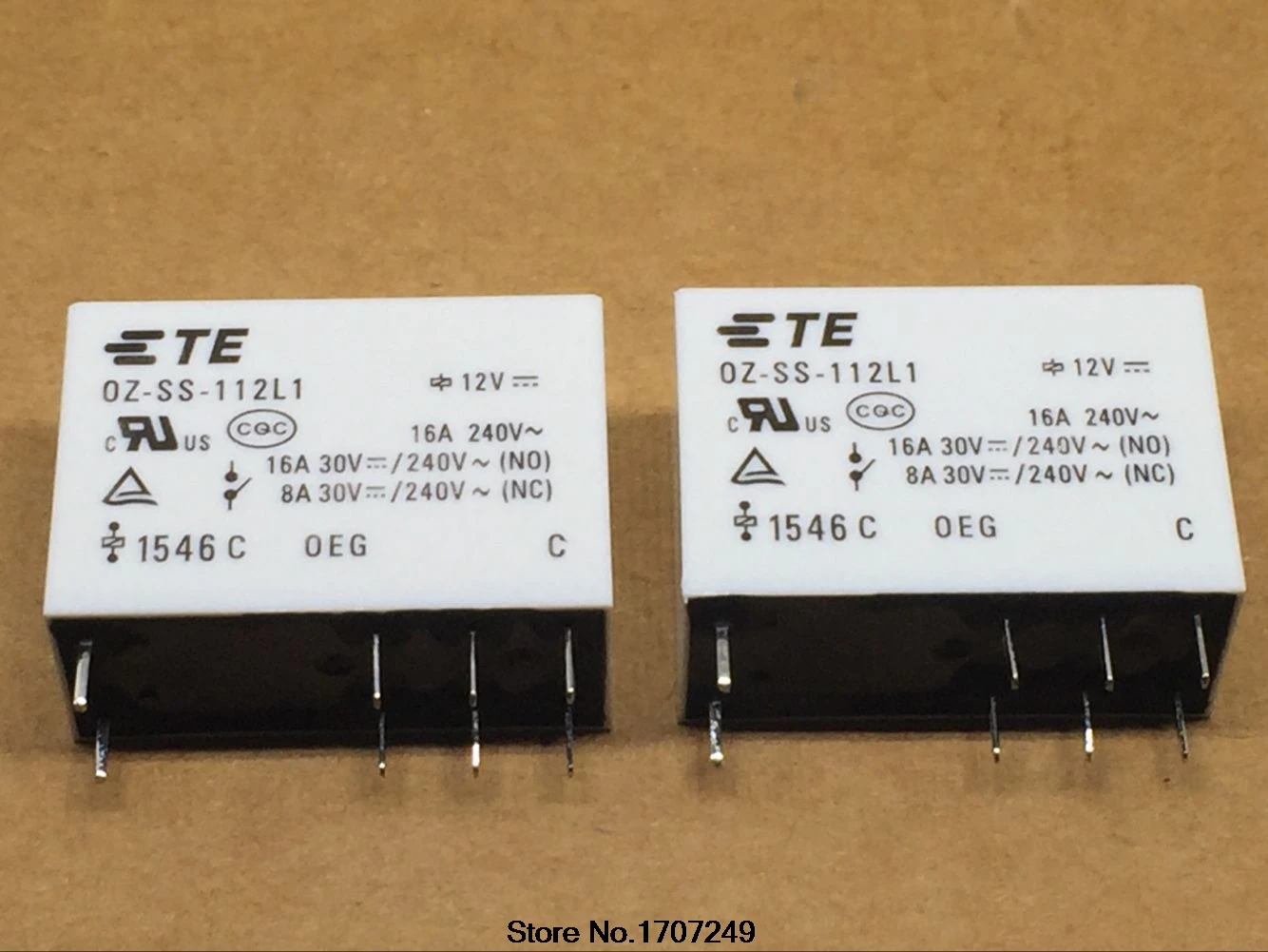 

Free Shipping 10pcs/lot 100% new original OEG power relay OZ-SS-112L1 OZ SS 112L 12VDC 12V 16A 8PIN