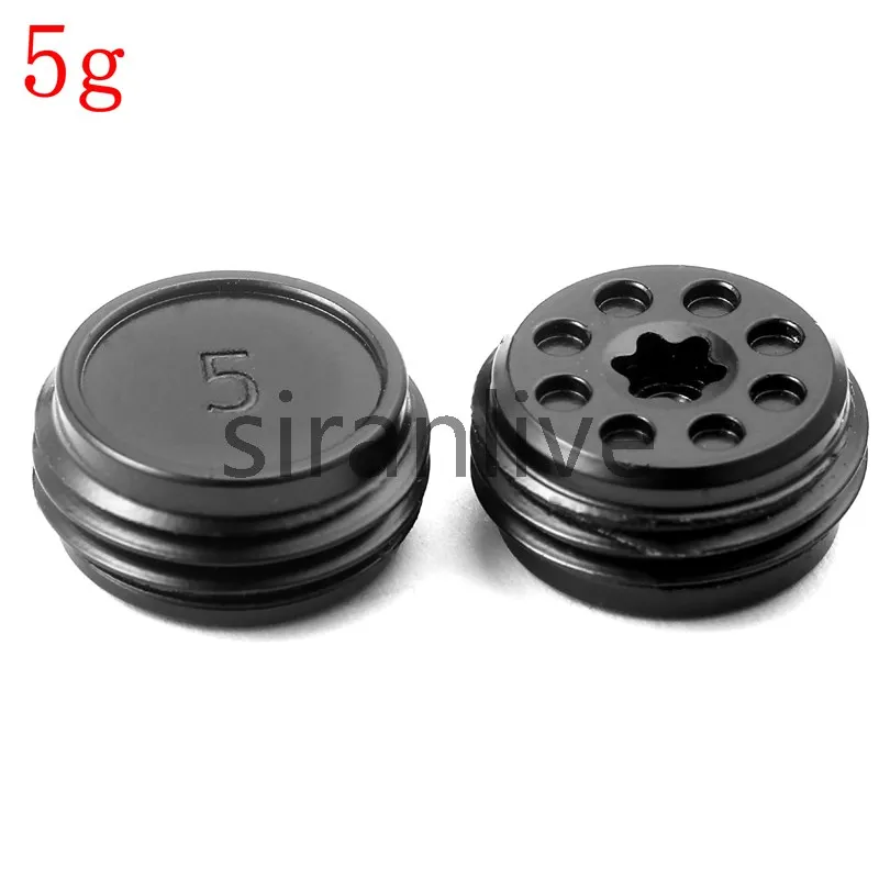 Mới Một Đôi Đen Golf Cân Vít Trọng Lượng 2.5G, 5G, 10G, 15G, 20G Cho Người Điều Khiển, Đen Jack Putter