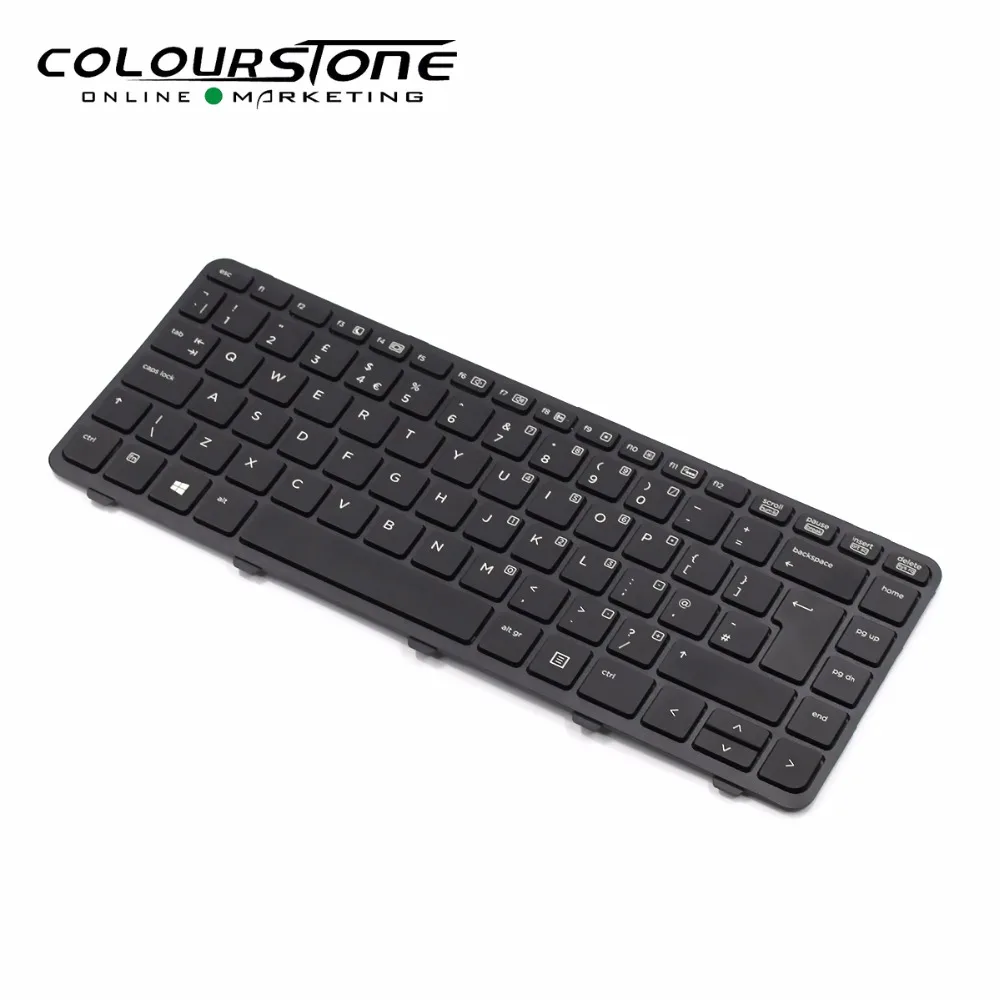 Imagem -04 - Teclado de Laptop 430 g2 uk Teclado Preto com Retroiluminação e Quadro para hp Probook 440 g1 440 g2 445 uk Black