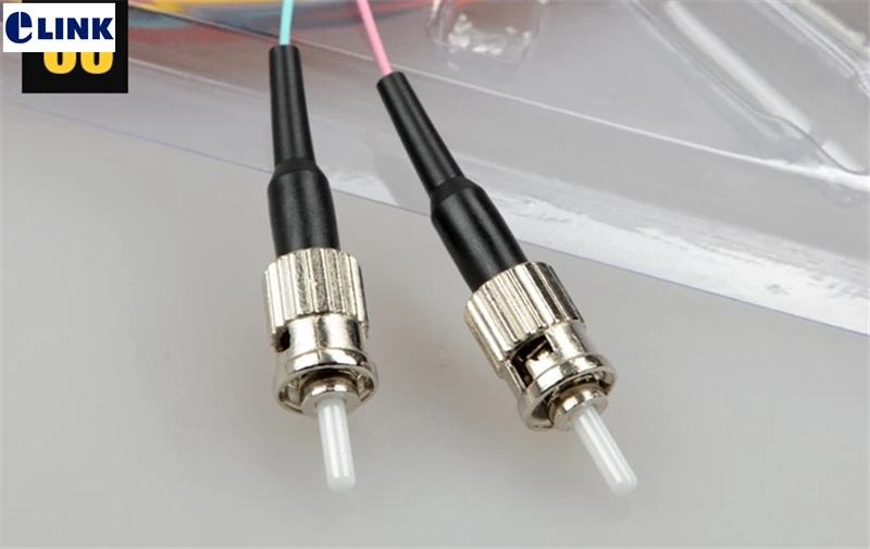 ST optischer Pigtail 12 Kerne 1,5 mTR MM 62,5/125 μm Glasfaserkabel ftth 12 farbiger Port ST UPC Bundle Pigtail 0,9 mm Fabrik ELINK