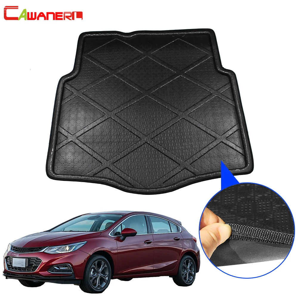 

Cawanerl Car Styling Cargo Carpet Tray Boot Liner Rear Trunk Mat Floor Mud Kick Pad For Chevrolet Cruze Hatchback 2008-2011