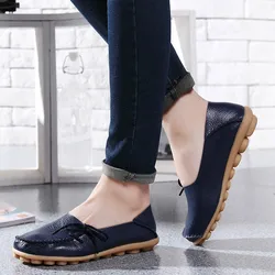 Flat Shoes Women 2020 Spring Mocassin Ladies Shoe Woman Flats Platform Femme Zapatos de Mujer Chaussures Womens Nurse Moccasins