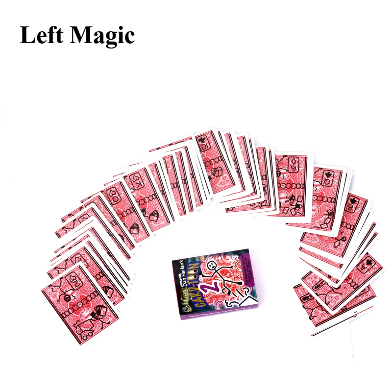 Magic Cartoon Cardtoon Deck Magic Tricks Pack Playing Card Toon Animation Prediction Funny Magic Magic Props Gimmick G8029