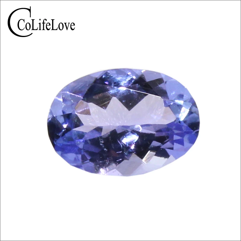 0.7 ct natural tanzanite loose gemstone for ring or pendant 5mm*7mm VS grade oval cut tanzanite loose stone