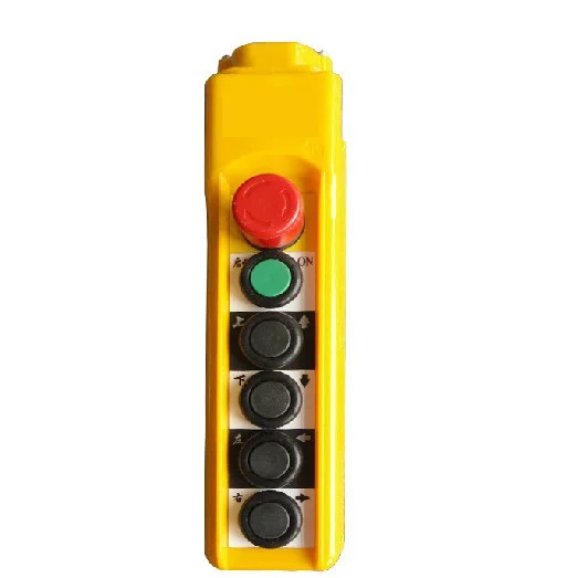 

Crane Pendant Control Station Push Button Switch With Emergency Stop,single speed