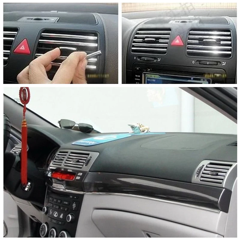 OVERE 3M Car Interior Mouldings Chrome Strip DIY For Peugeot 3008 308 207 407 Nissan Juke X-Trail Hyundai I30 Ix35 Accent 2017